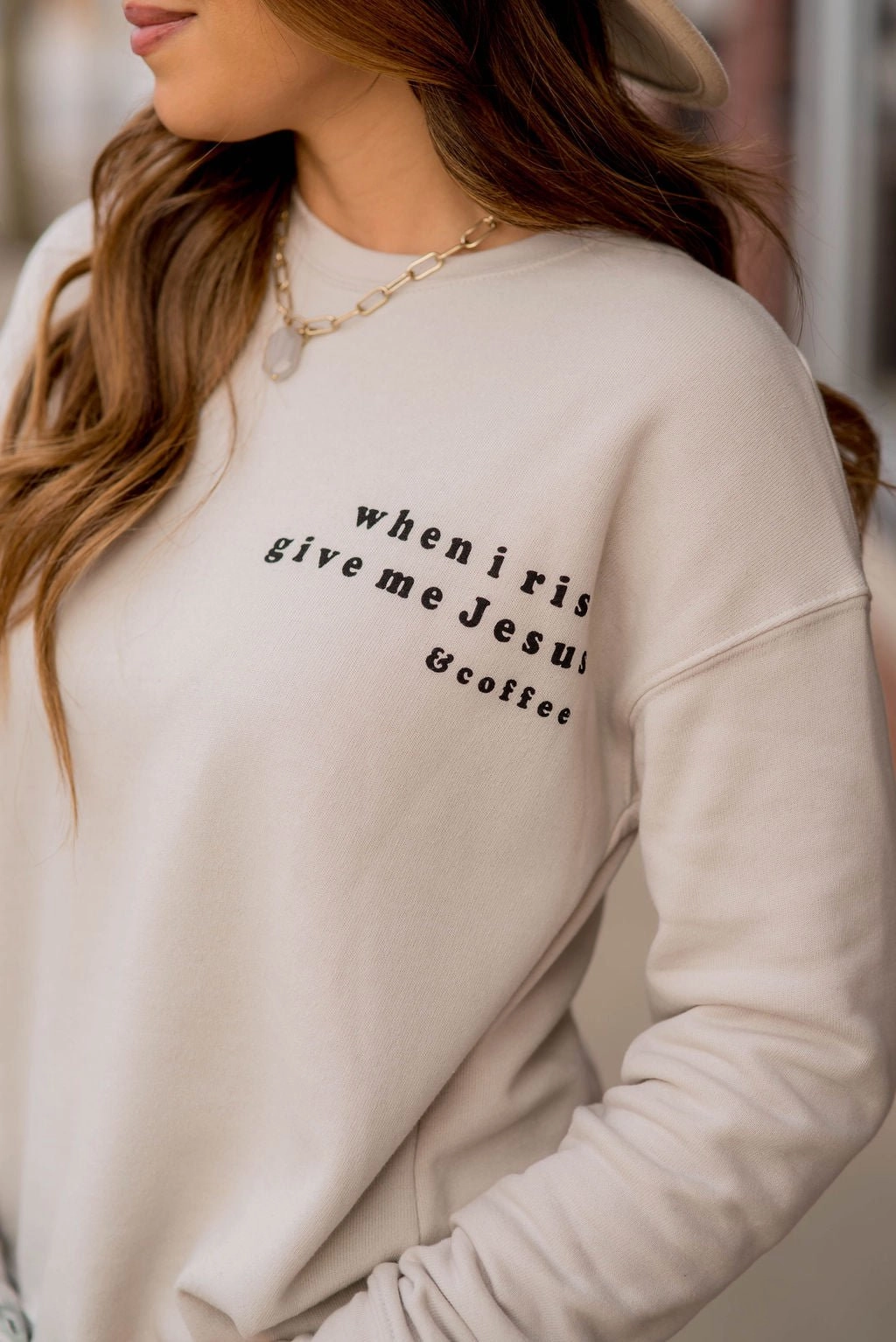 When I Rise Give Me Graphic Crewneck product gift worthiness