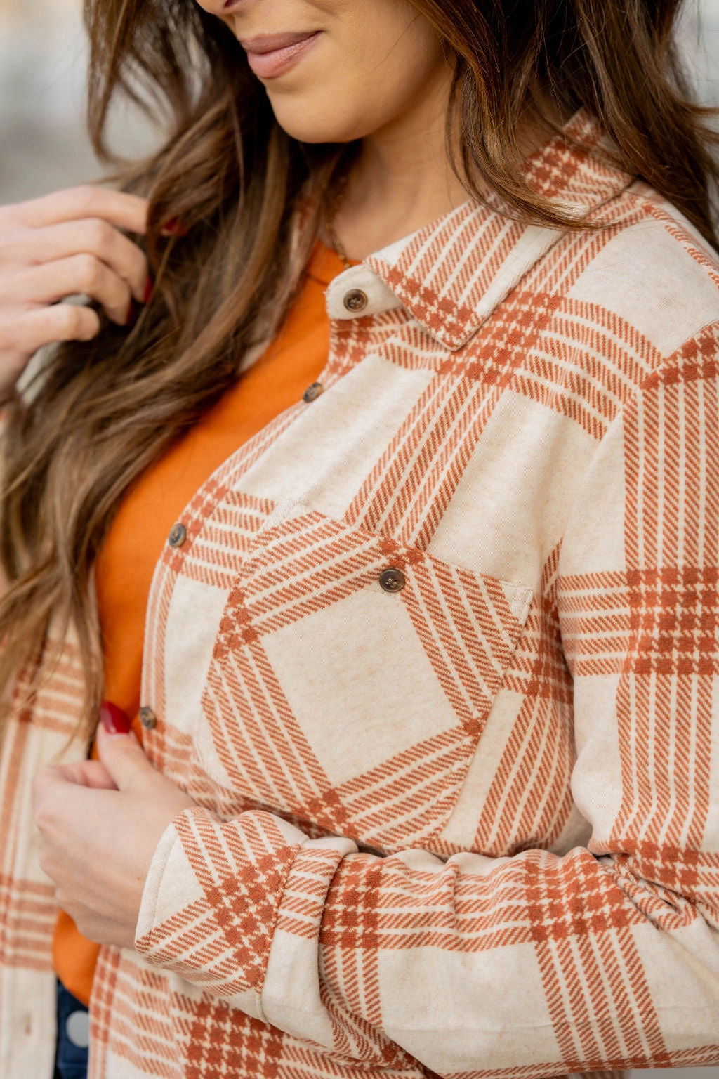 Rustic Plaid Flannel Compact Packable Feature Wind Resistant Lining