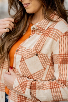 Rustic Plaid Flannel Cold Weather Comfy Fit Piece