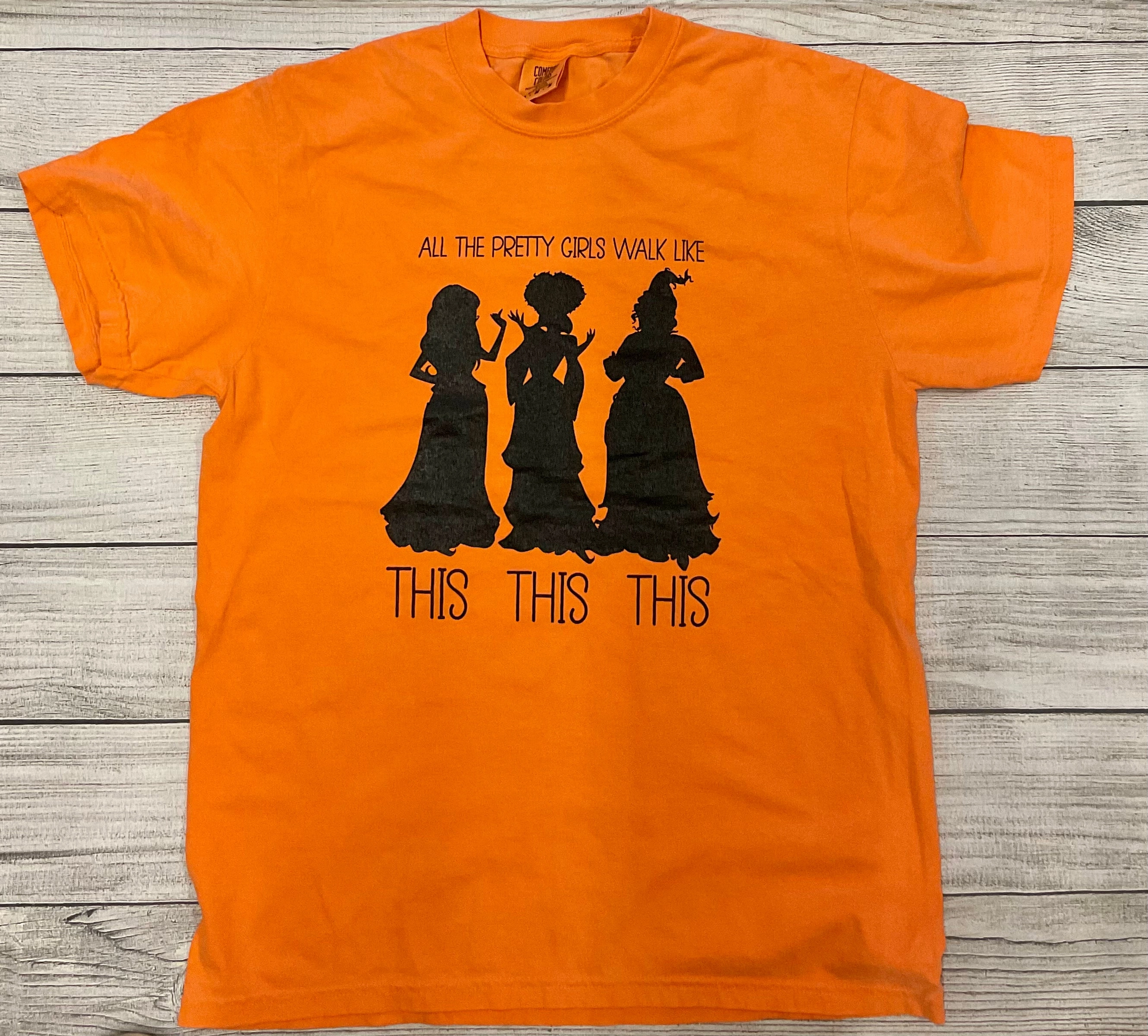 Sanderson Sisters All The Pretty Girls Walk Like This,This,This Tee Effortless Wearable SoftenedTexturedWeave