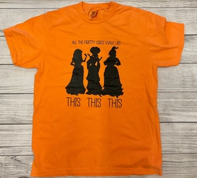 Sanderson Sisters All The Pretty Girls Walk Like This,This,This Tee Easy Wear Option Relaxed Flex