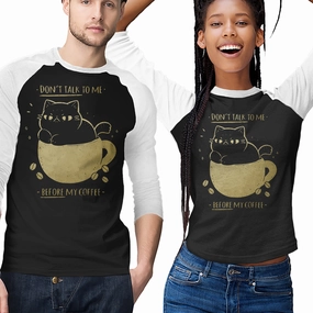 Simple yet stylish Angry Cat Before Coffee