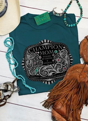 Champion Mom Tee Casual Layer Look AdvancedMoistureManagement