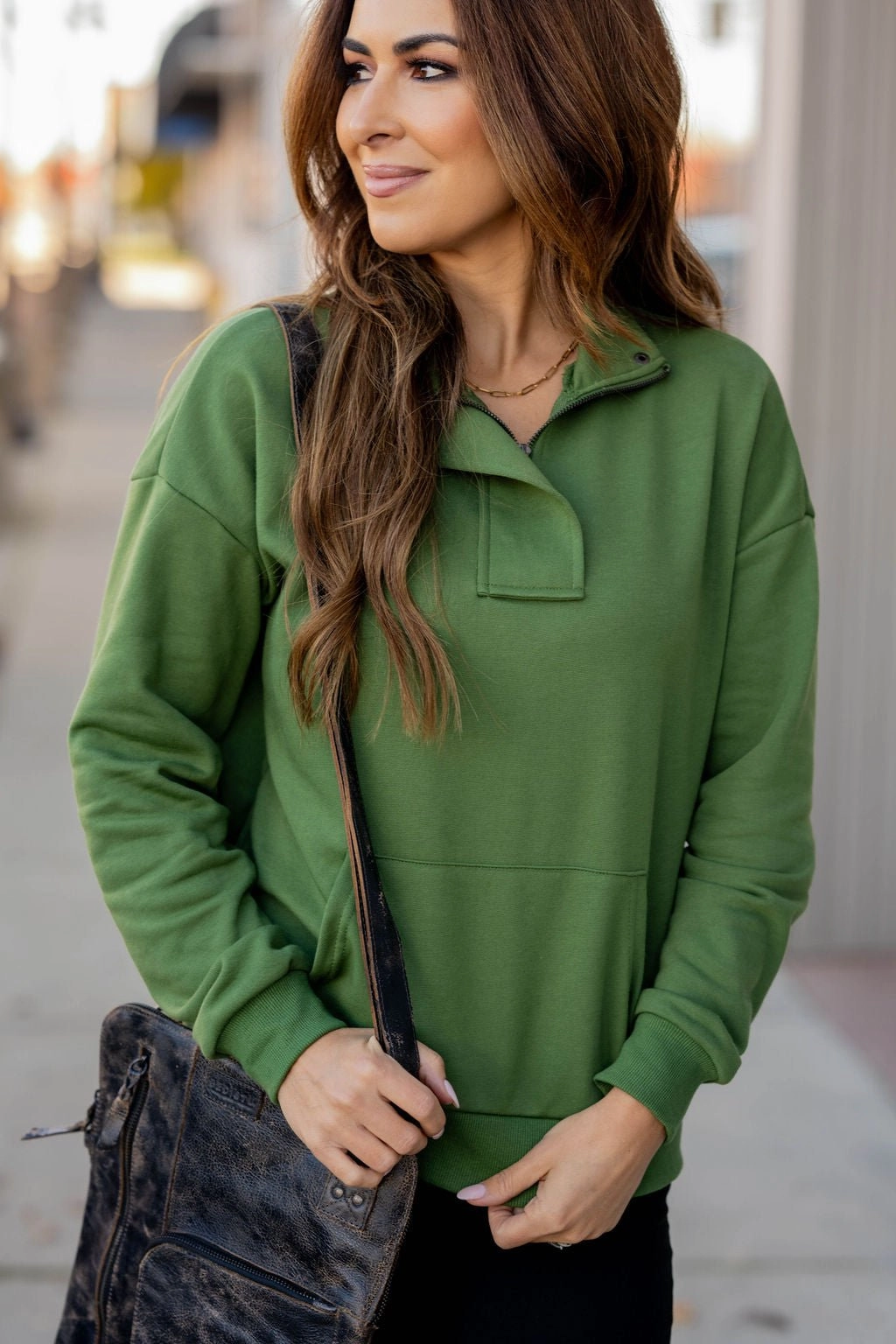 Simple Quarter Zip Pullover Outdoor Bold