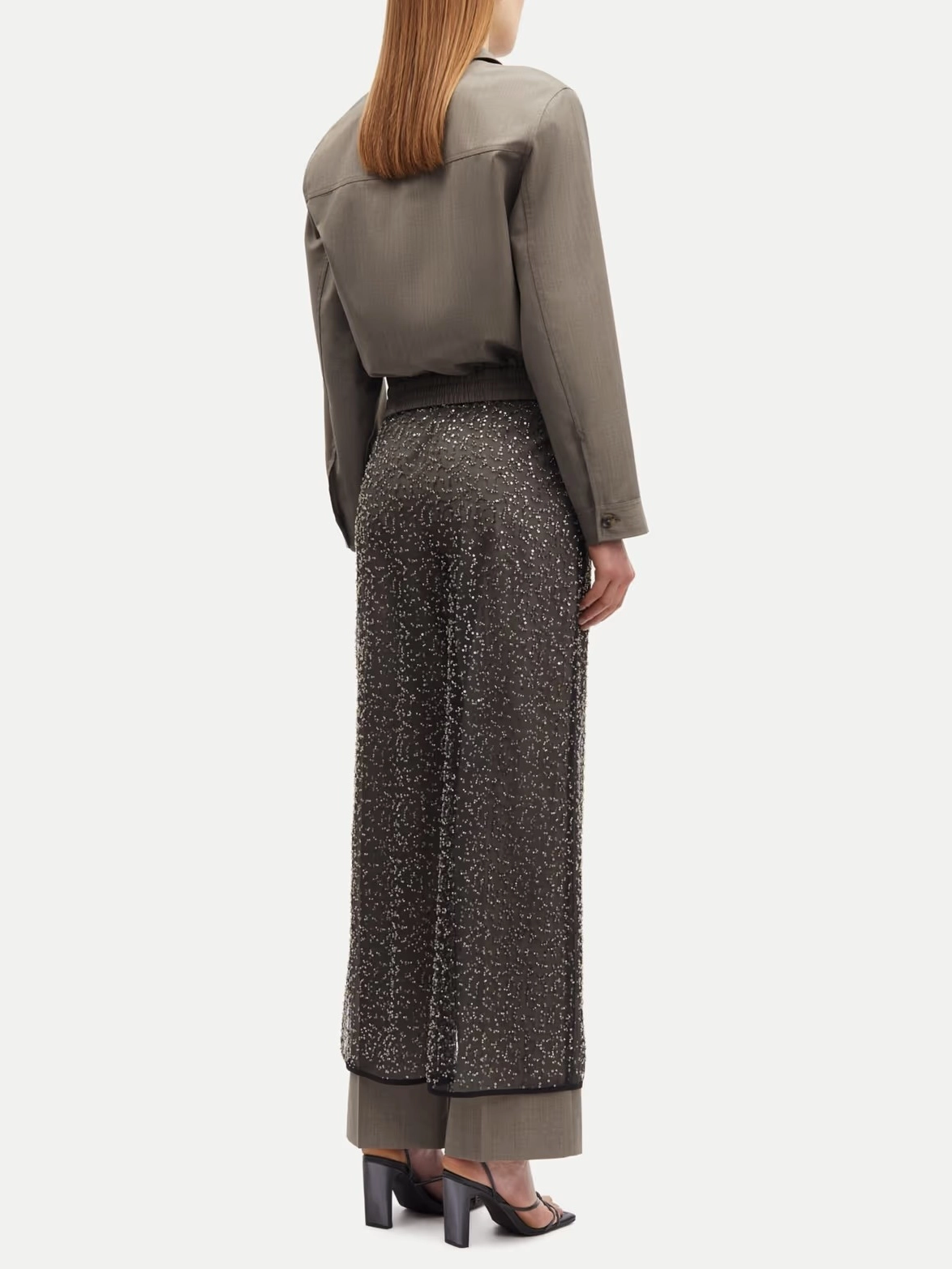 Saagneta Long Skirt raw hem Stretchable Waist