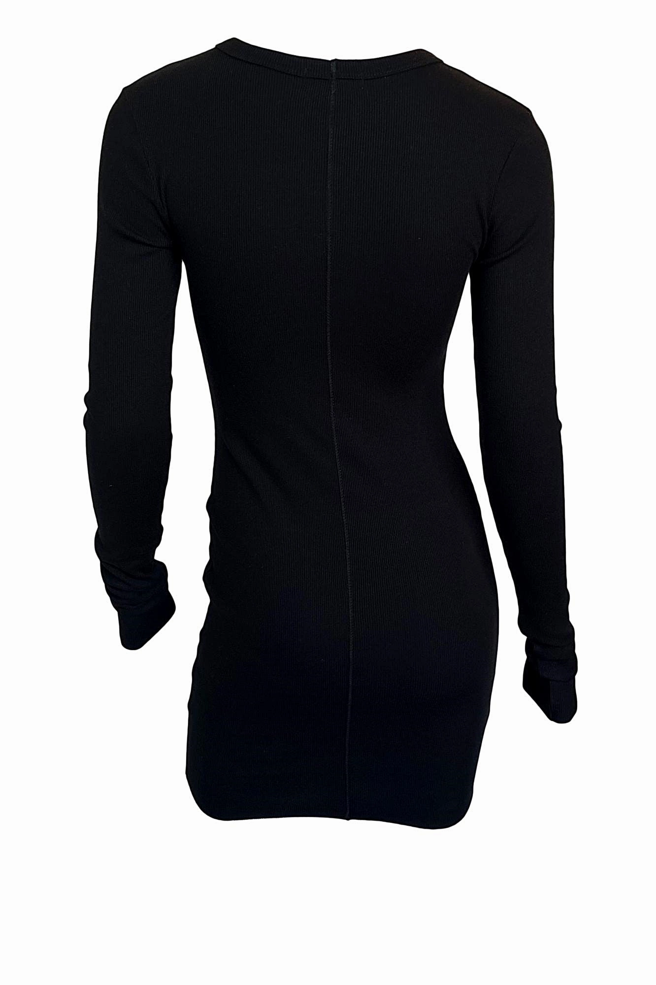 Airy Movement Long Sleeve Crewneck Dress Mini