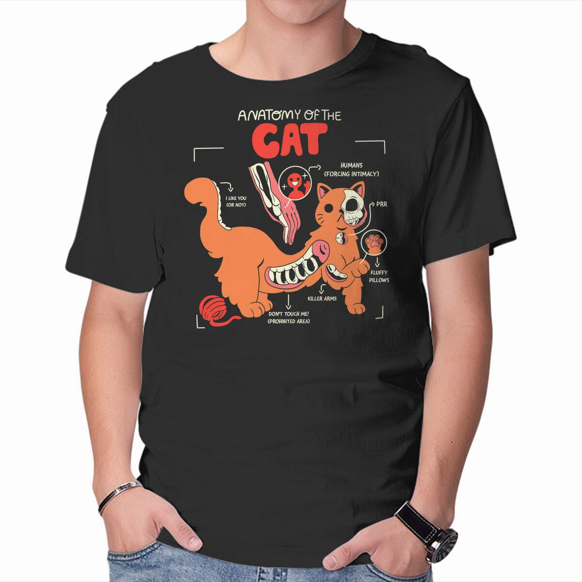 Anatomy Of The Cat Breathable mesh panel Cozy Wear