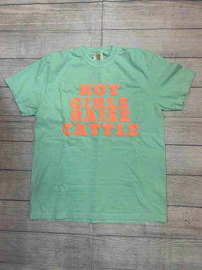 Hot Girls Raise Cattle Tee Essential Fashion