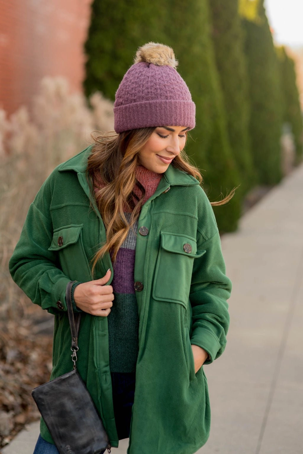 Windproof Technology Soft Weather Wear So Soft Button Shacket