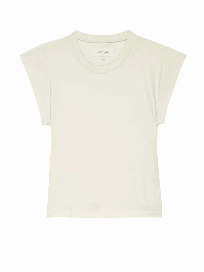 The Peak Shoulder Tee Professional Cut Compact Jacquard Weave