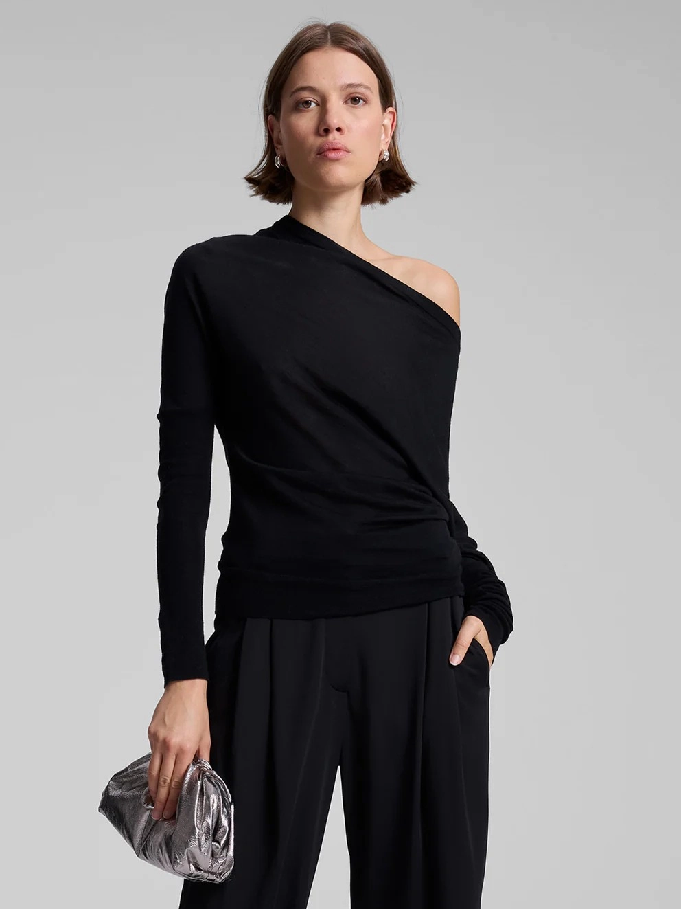 Liv Fine Merino Top Adjustable Hem Cuff