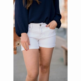Luxury Textured Road Trip Casual Friday Home Comfort Sophie Denim Shorts