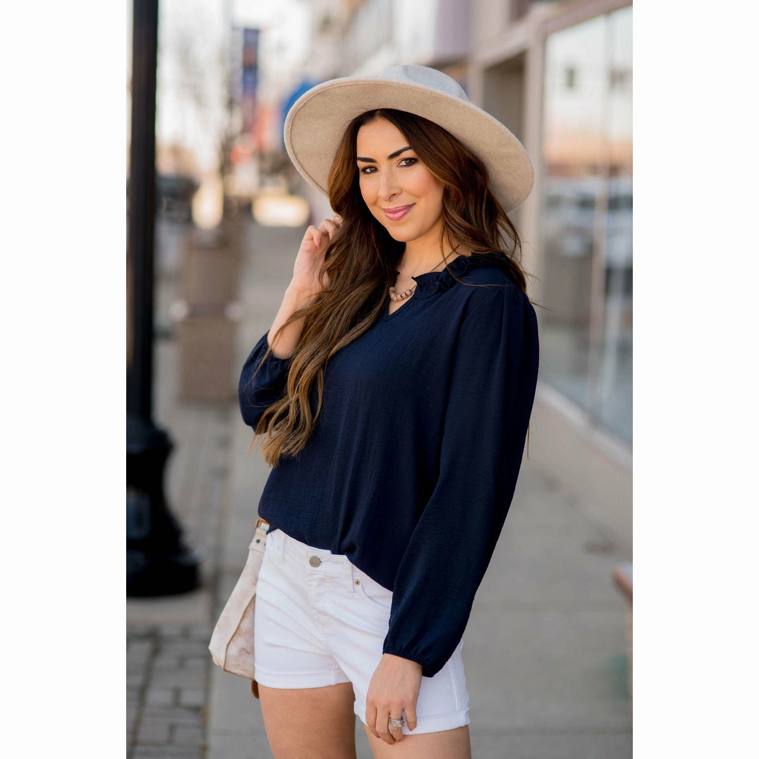 Urban Explorer Trend Setter Layered Basics Sophie Denim Shorts