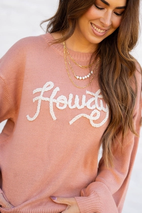 Howdy, Darling Sweater Non Restrictive Fit Trendy Comfort