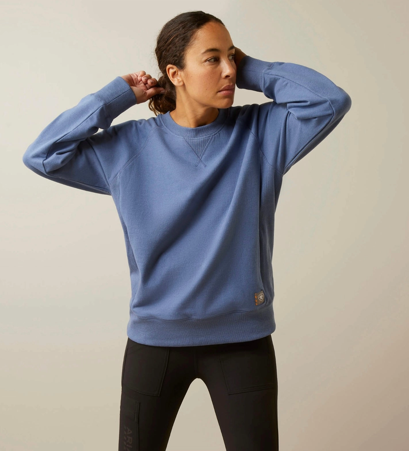 Ariat Women??s Rebar Workman Washed Fleece Sweatshirt Yoga wear