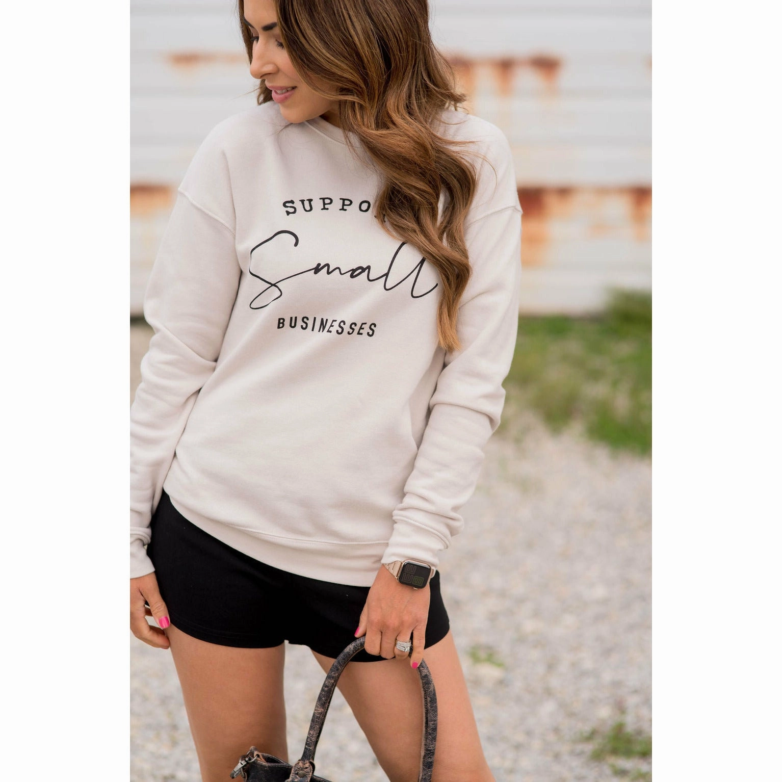 Support Small Businesses Crewneck Street Wear