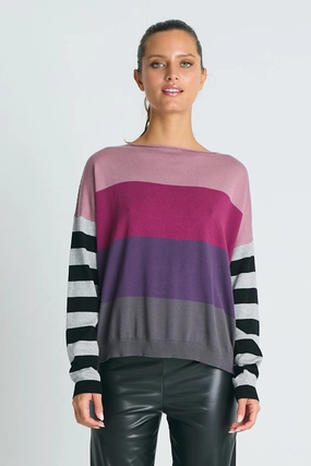 All-Day Knitwear Planet Stripes Sweater