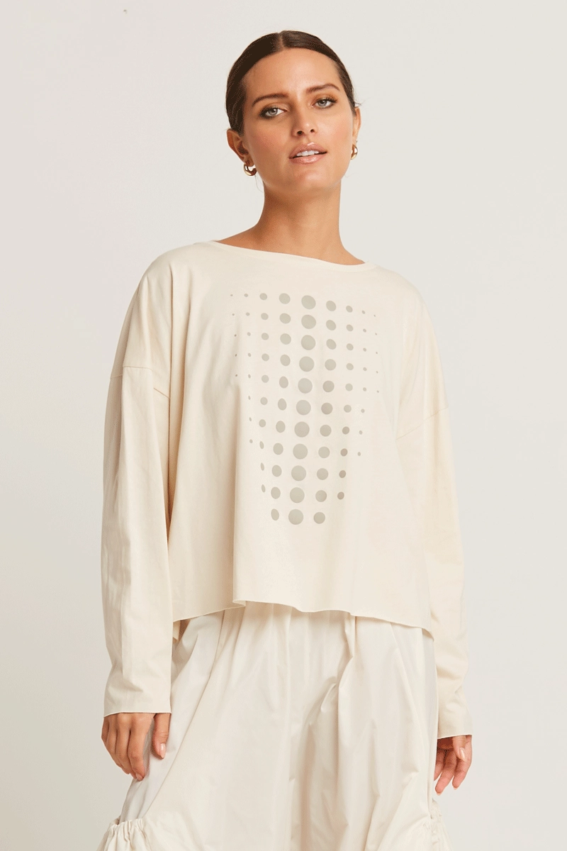 Comfy Casual Planet Dot Mini Boxy T