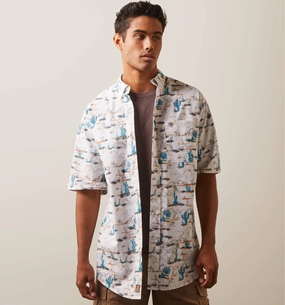 Ariat Men??s Krish Classic Shirt Polished Placket Shimmer Effect