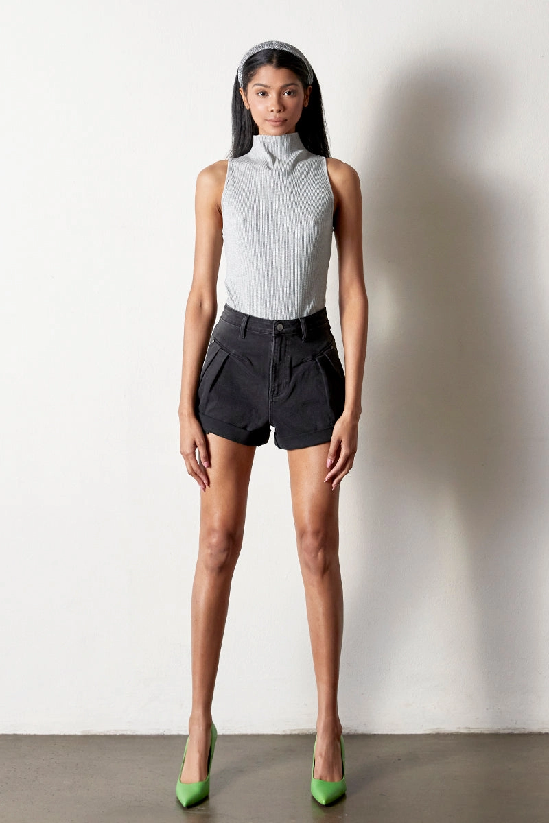 Breathable wear tie-dye look High Rise Shorts