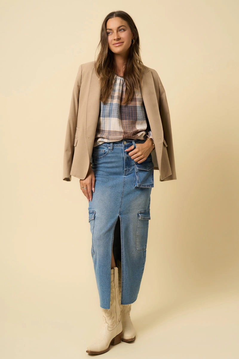 Clean Finish SUPER MAXI CARGO SKIRT