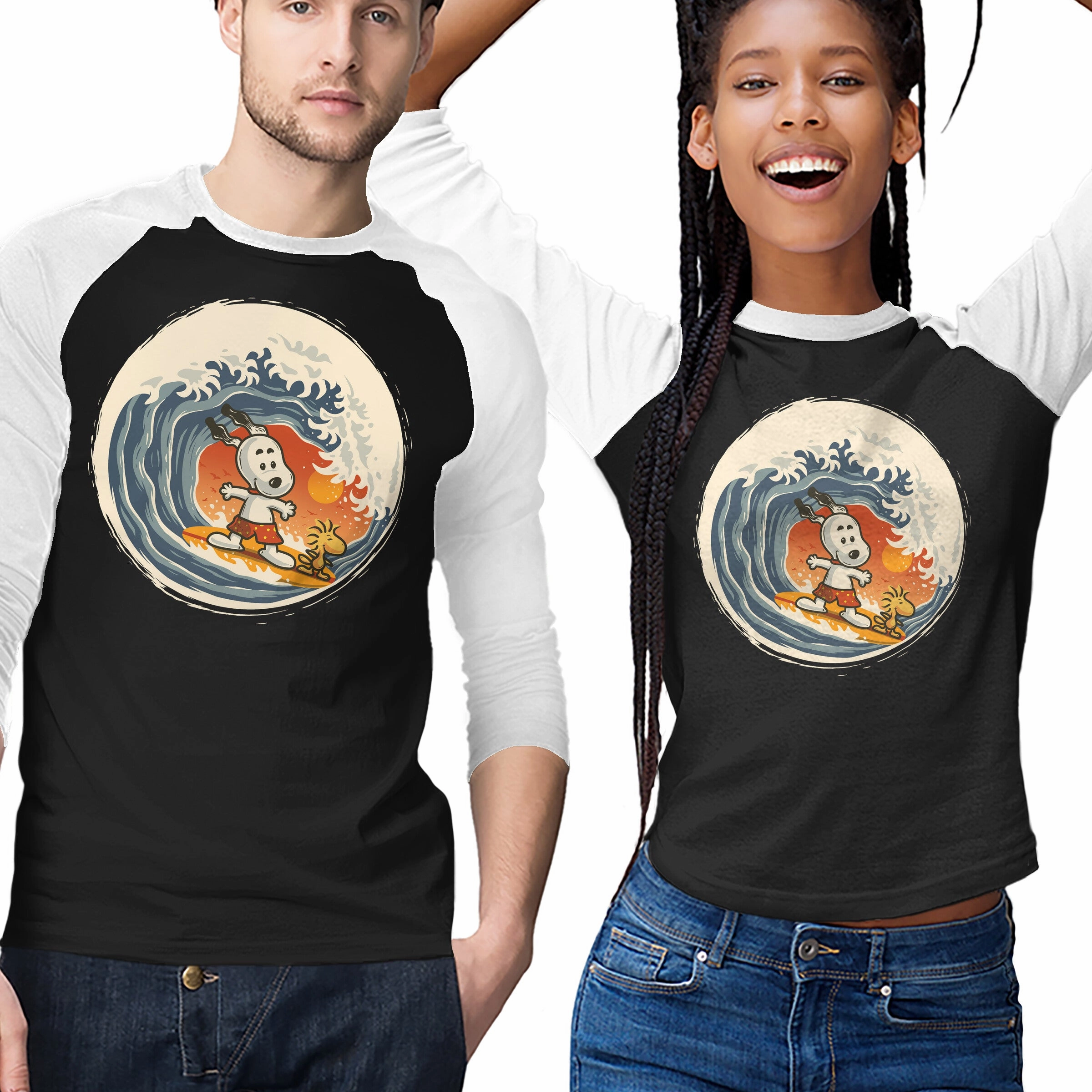 Relax Fit Design Roomy Waistband Surfing Beagle