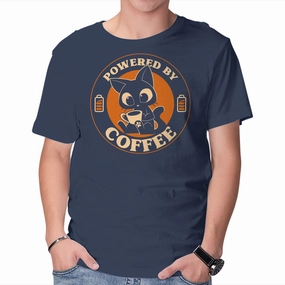 Powered By Coffee Cat Cozy Vibes Eye-Catching