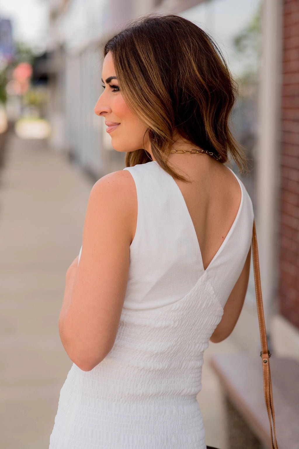 Beauty Feel Ruched Body Fitted Tank Dress