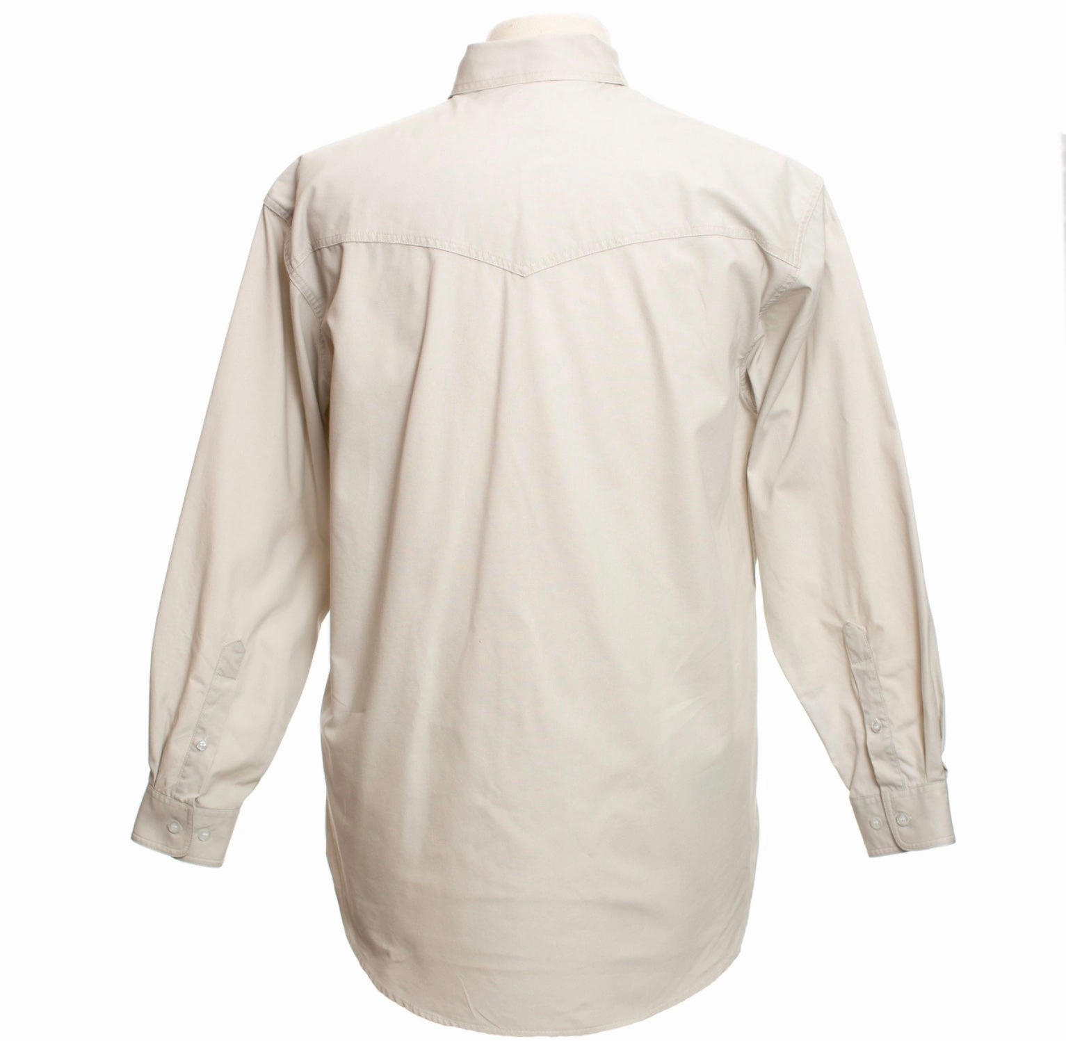 Layered Collar Premium Pima Cotton Tan Oxford Shirt