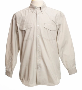 All-Season Wear Tan Oxford Shirt