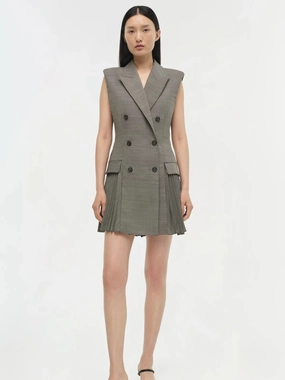 Low Key Elegant Finish Tanaka Mini Blazer Dress