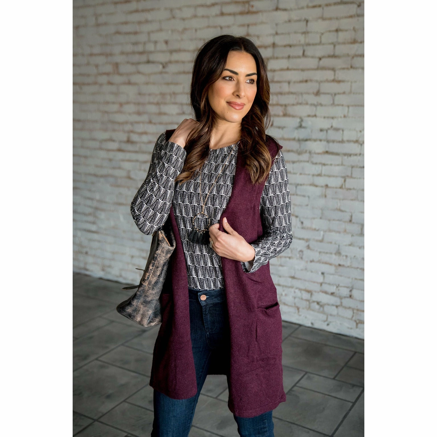 So Soft Pocket Vest Matte Fabric