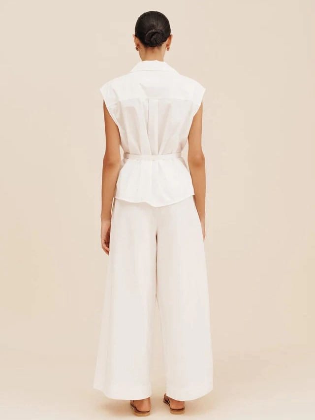 Juno Shirt Unstructured Silhouette Neutral Tone Palette