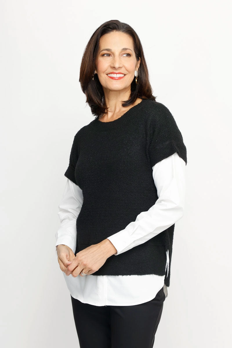 Everyday Fit Versatile Styling Ten Oh 8 Combo Sweater Vest & Shirt