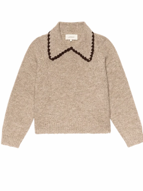 The Crochet Collar Pullover Trend Neutral