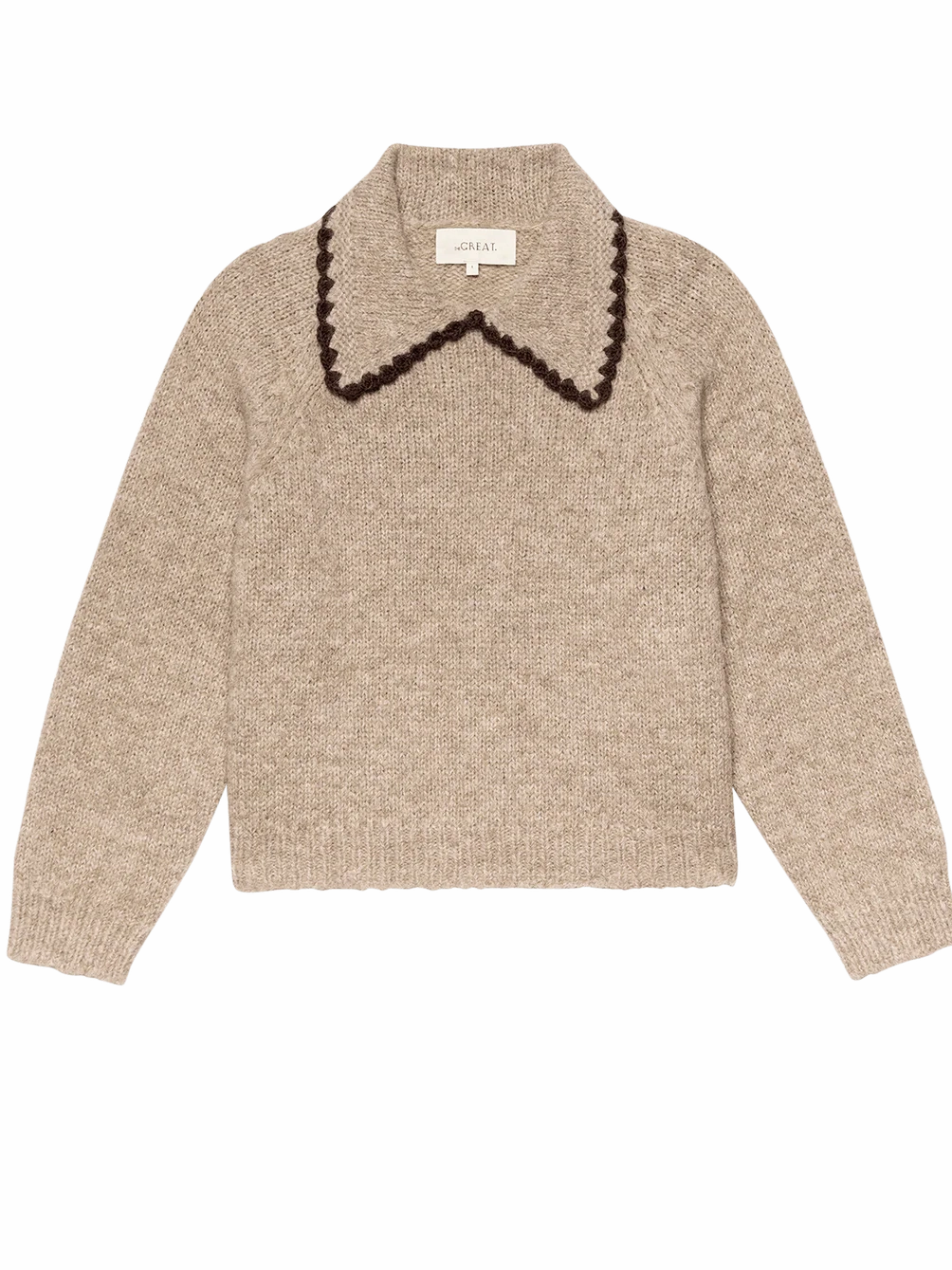 The Crochet Collar Pullover Trend Neutral