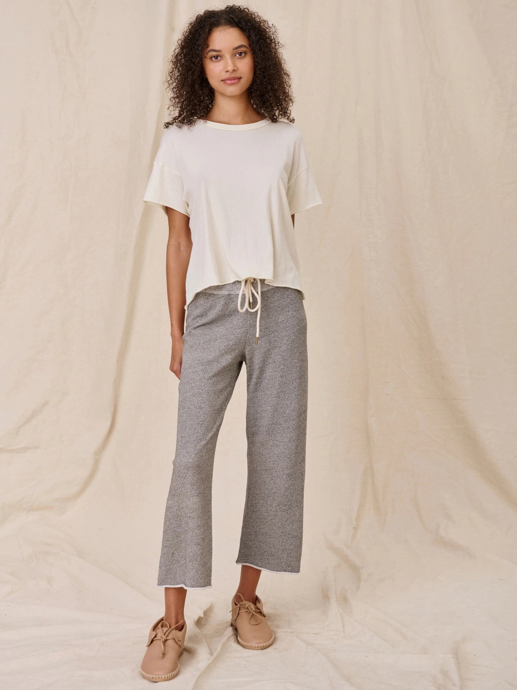 The Crop Tee Four Way Stretch Fabric