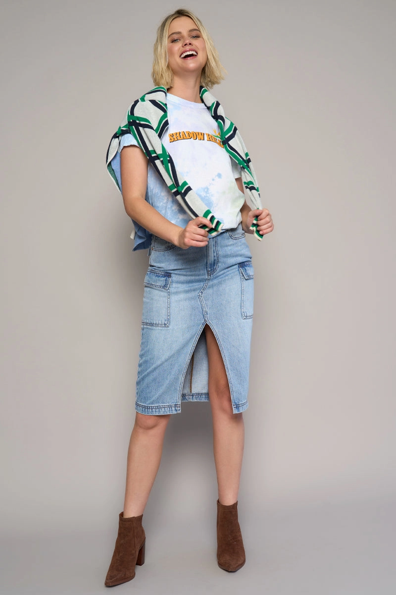 The Only Front Slip Cargo Skirt Comfortable Feel Minimalist Style