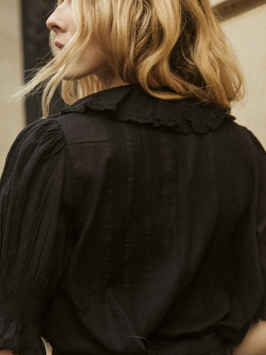 Henri Top StretchableKnit Retro Style