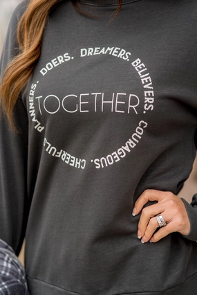 Together Graphic Crewneck product office appropriate professionalism