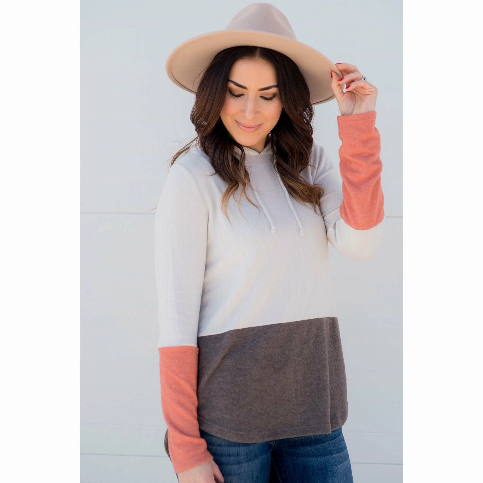 Tri Color Hoodie Outdoor Minimal Timeless Style