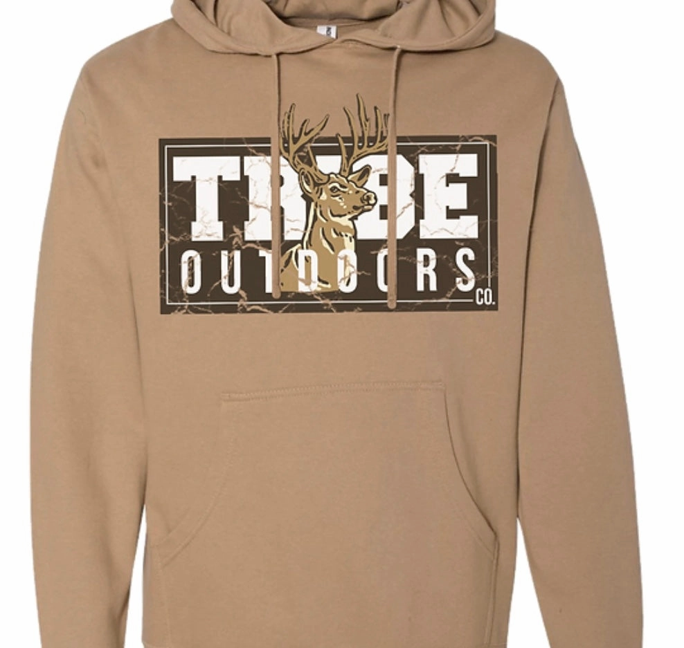 Tribe Outdoors Deer Tribe Hoodie Heavyweight Fabric City Smart