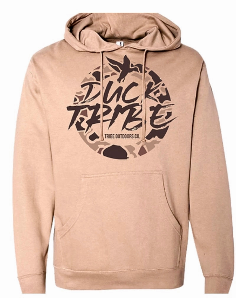 Sleek Finish Tribe Outdoors Duck Tribe Brown & Camo Hoodie