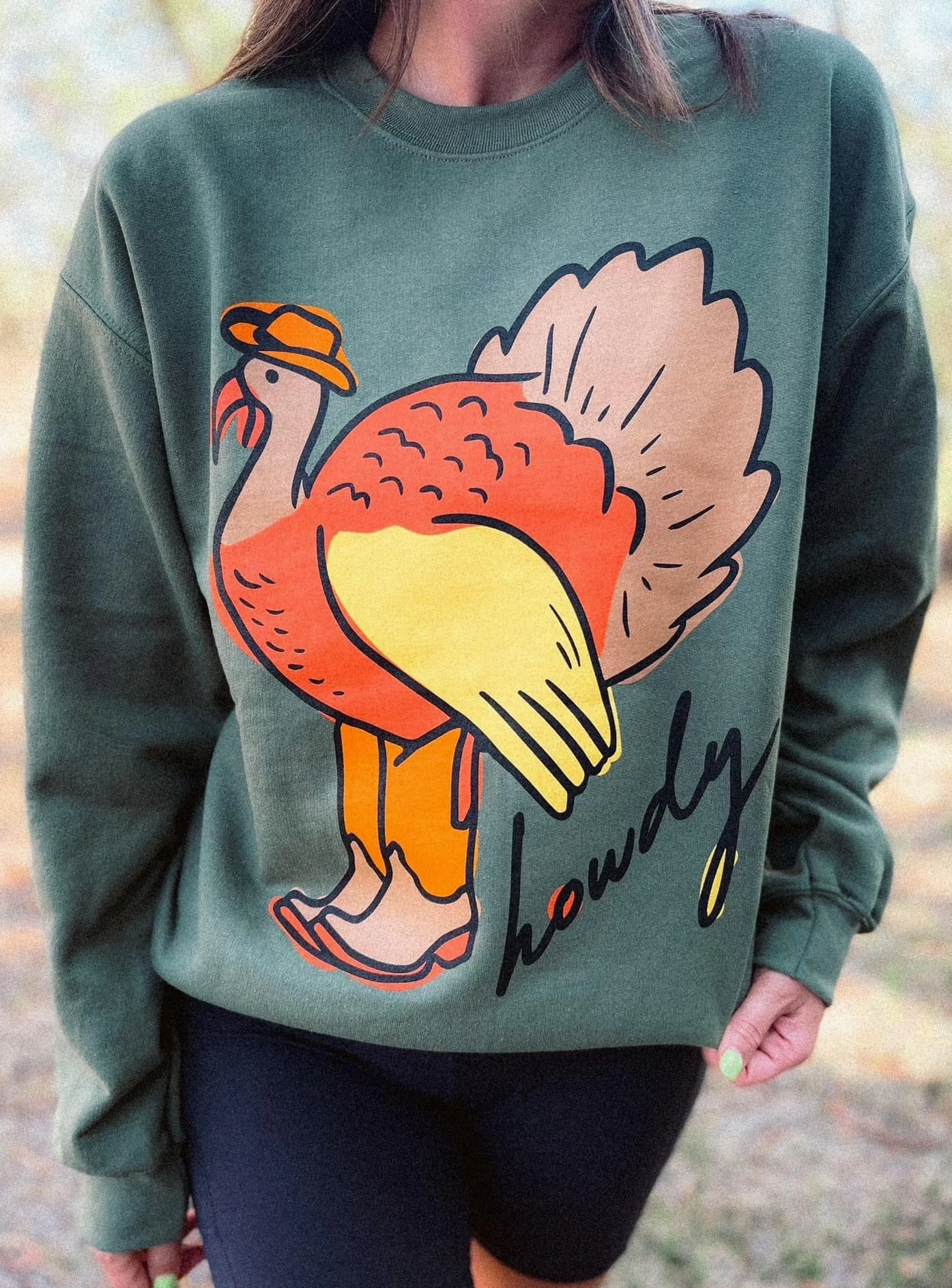 Turkey Howdy Sweatshirt Comfy Movement Fishing wear