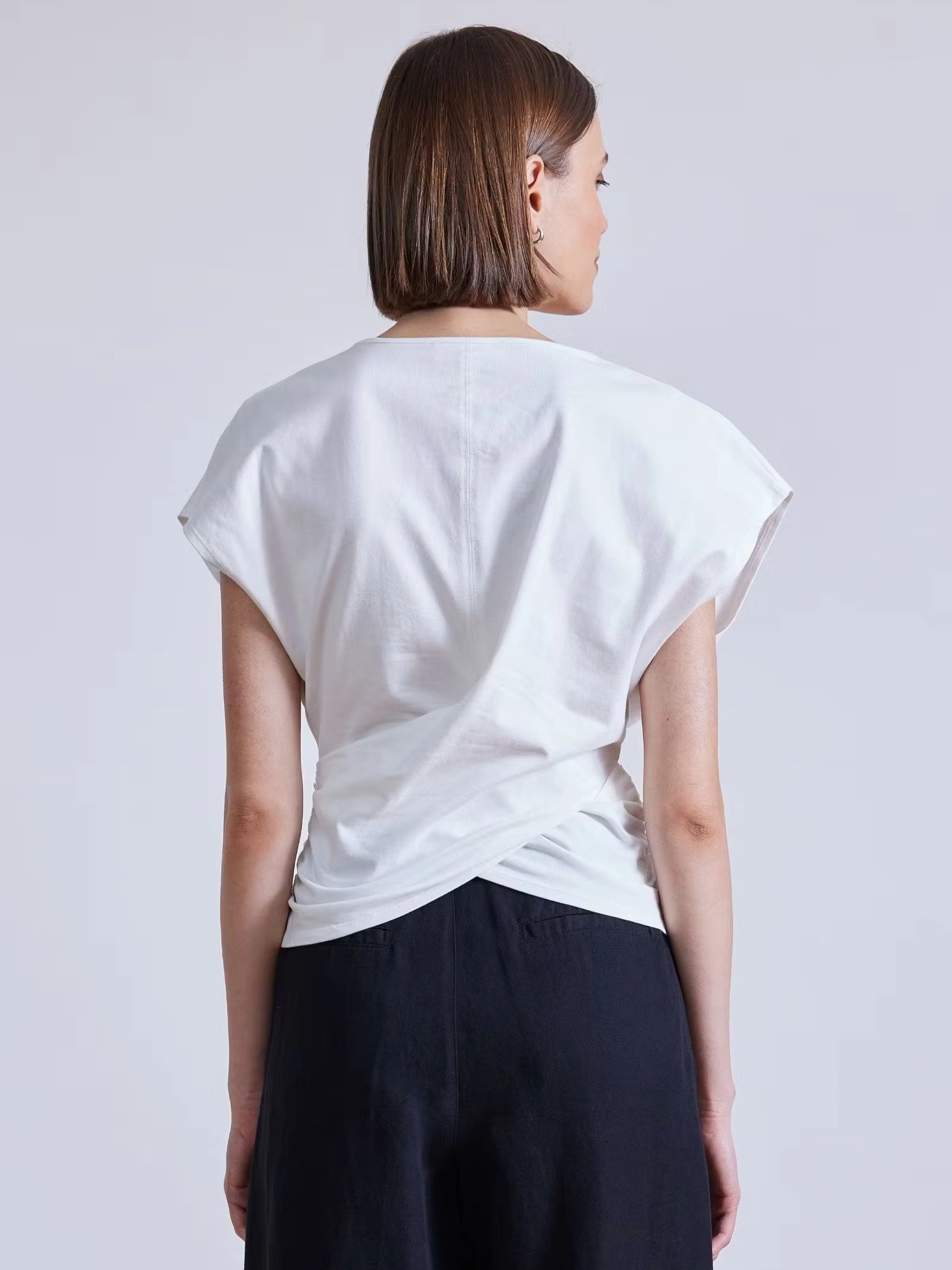 Twist Drape Tee CrossBackDesign