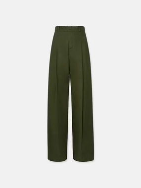 Non Iron Technology Pleated Wide Leg Pant