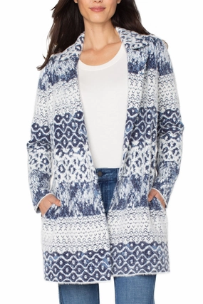 Liverpool Open Front Shibori Coatigan Warm Core