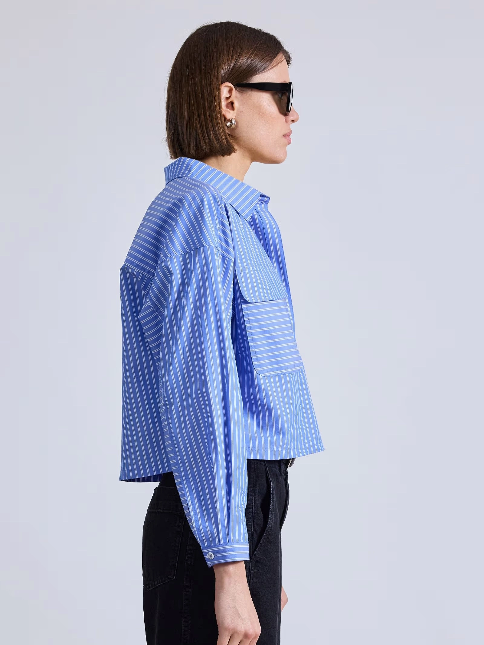 Cropped Kava Top Compact Stitching