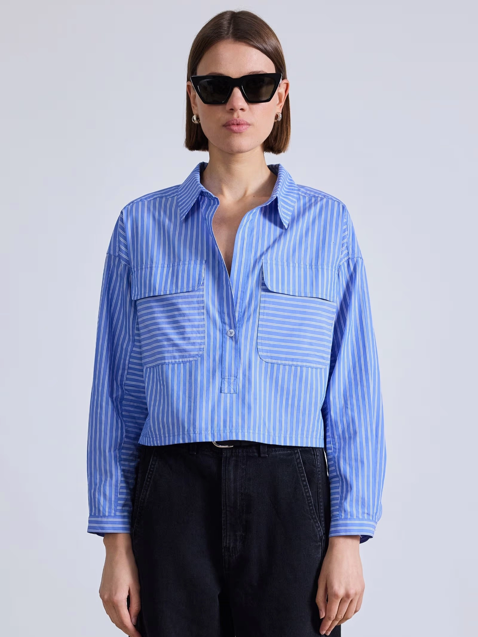 Water Repellent Finish Cropped Kava Top