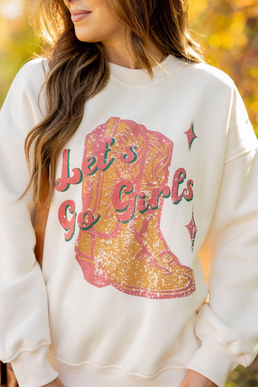 Silk Let's Go Girls Graphic Crewneck